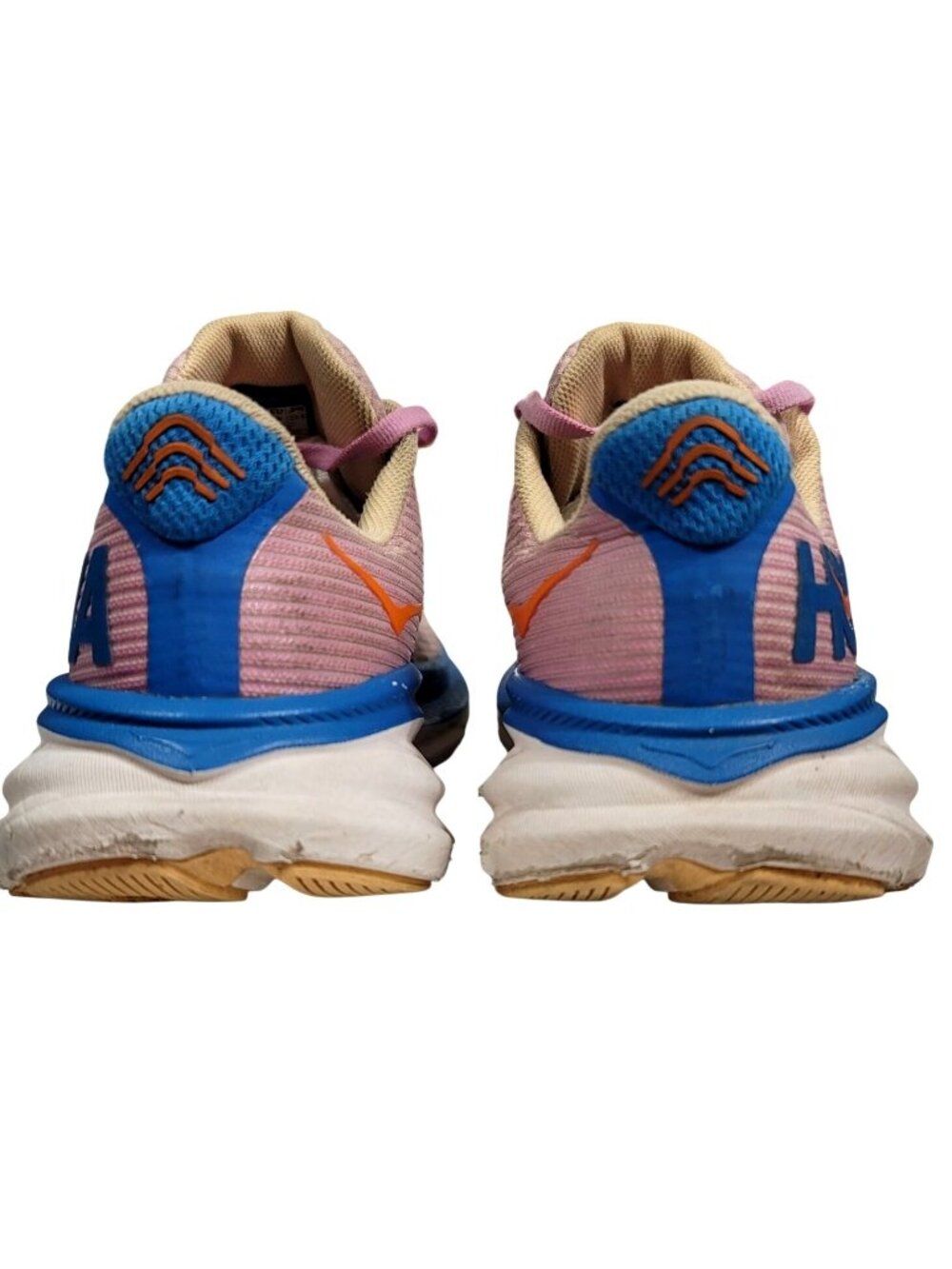 Hoka One One Clifton 9 Youth Running Shoes Pink/Blue Size 5Y EU38 Breathable Mes - Picture 8 of 12